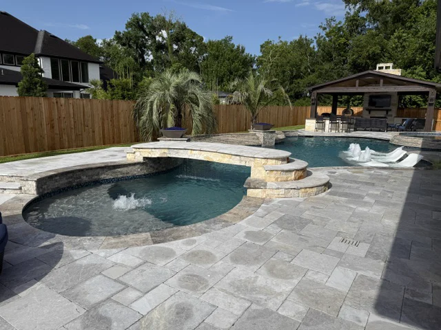 Pool maintained by Lanterra Pools near Missouri City, Texas